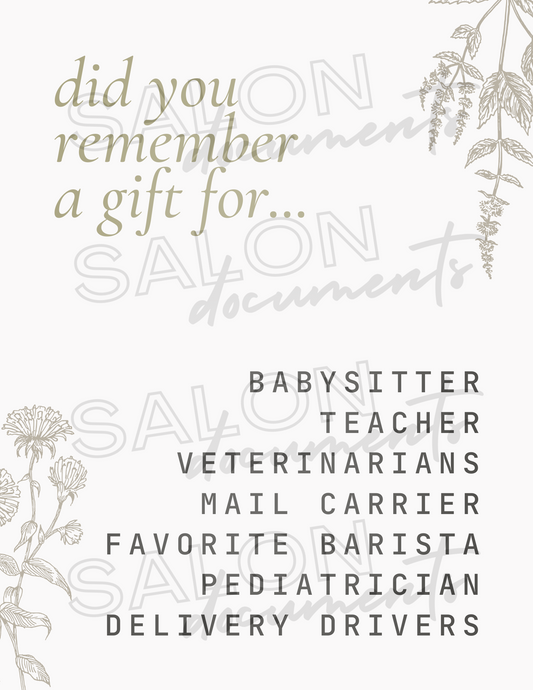 Naturalist Vibe: Did You Remember A Gift For...