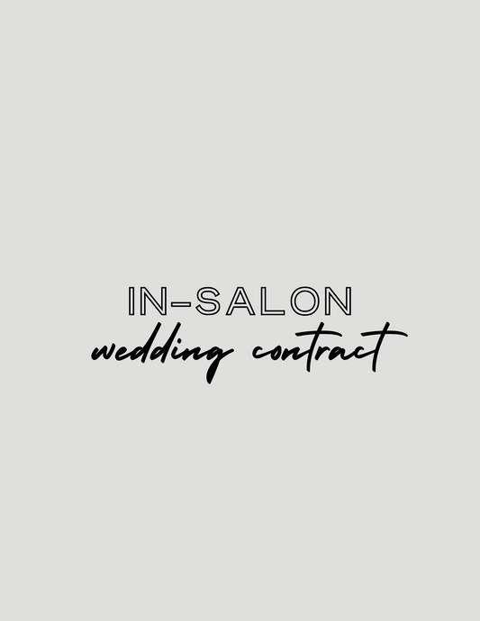 In Salon Wedding Contract