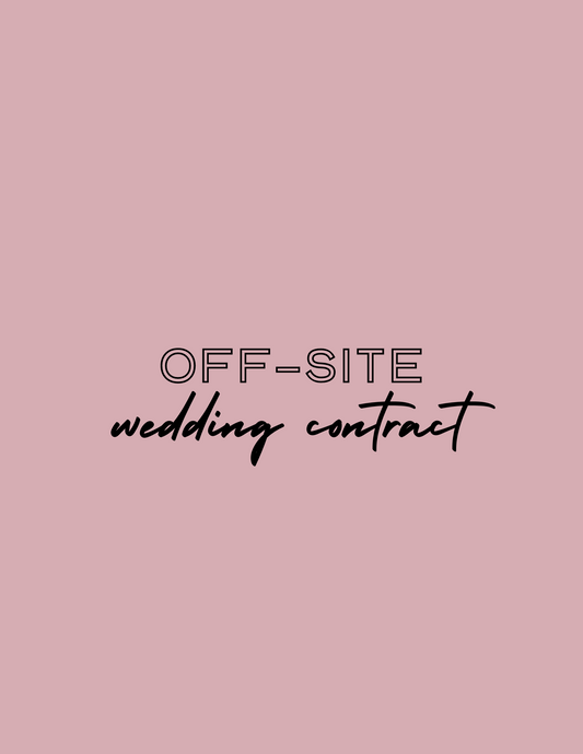 Offsite Wedding Contract