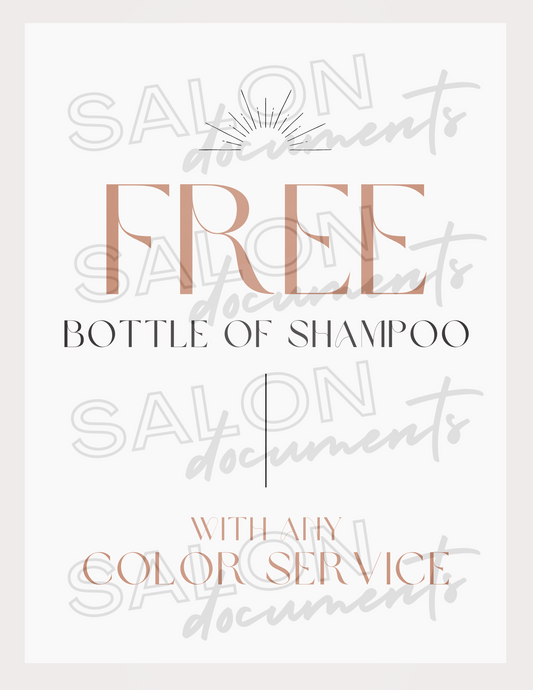 Bohemian Vibe: Free Bottle of Shampoo