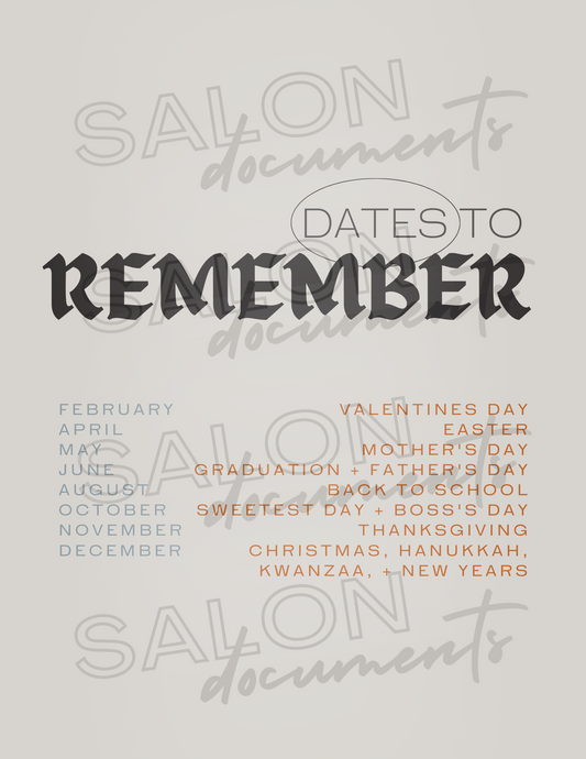 Modern Vibe: Dates To Remember