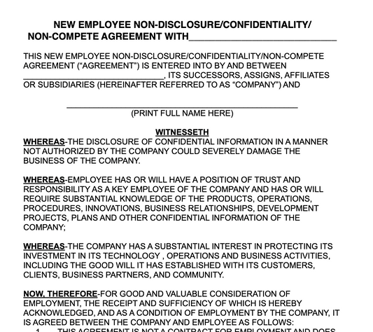 Non-Compete Agreement